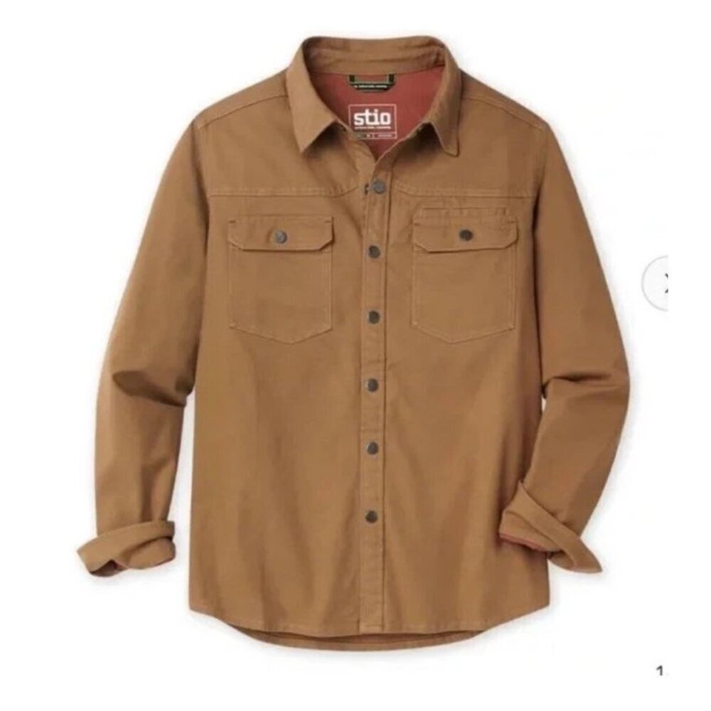 Stio Barren Butte Saratoga Canvas Shirt Men's Medium NWT MSRP $169